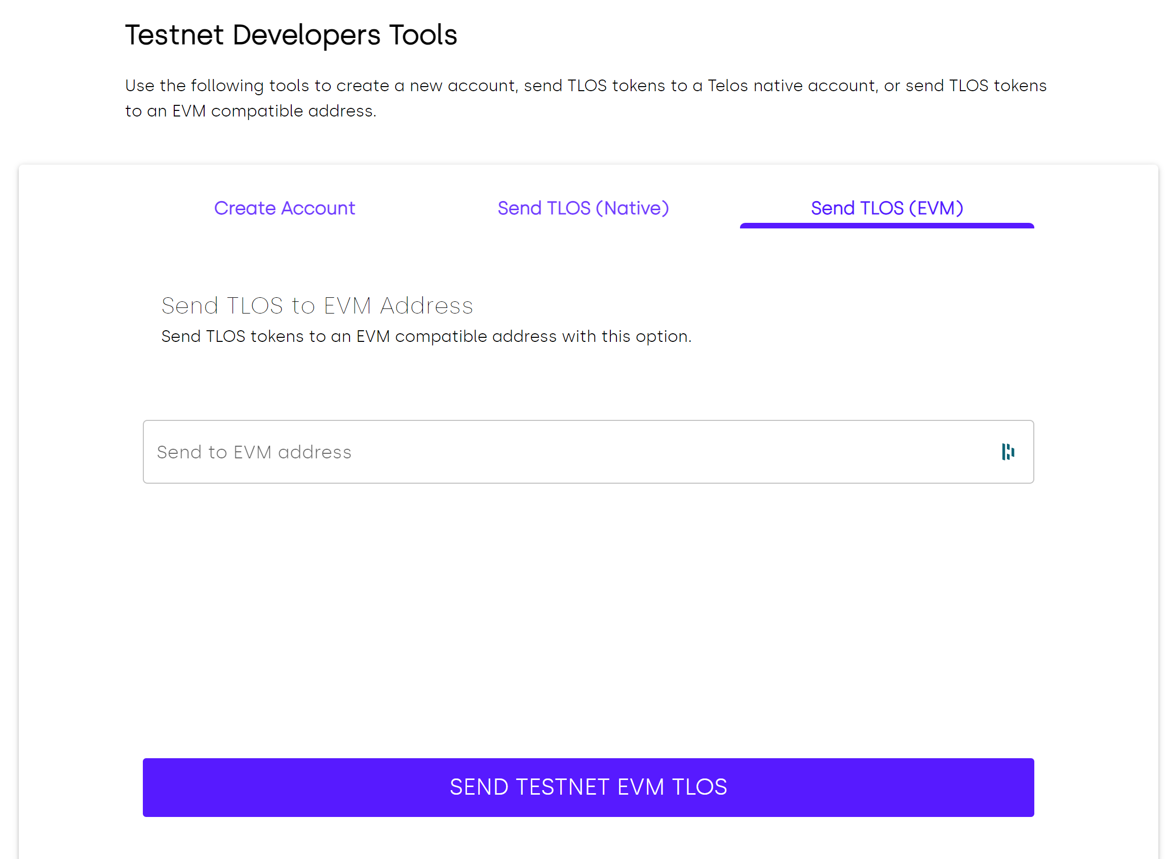 Testnet Faucet